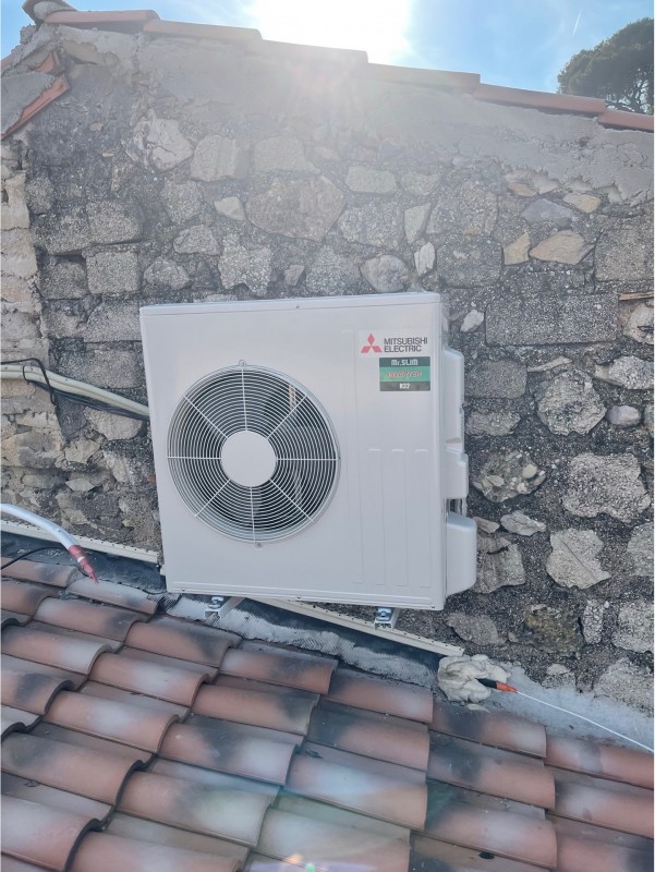 Installation climatisation de type gainable