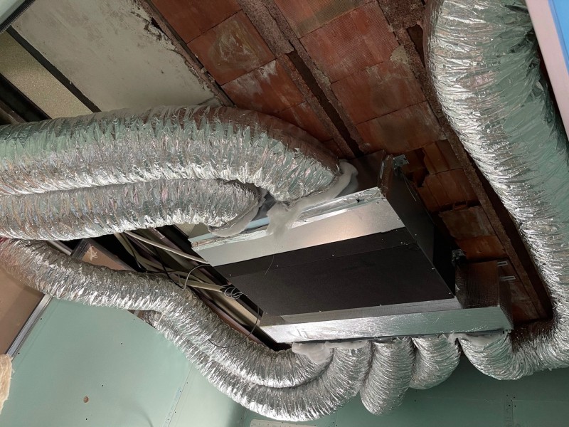 Installation climatisation de type gainable