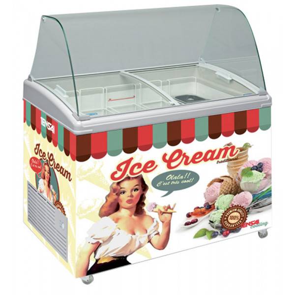 Vitrine à Glace réfrigérée pour professionnel à Aubagne